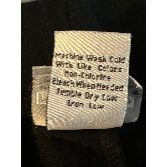 Nomadic Traders Sz S Pull On Black Cropped Pants Button Hem Stretchy Artsy boho - Picture 5 of 7